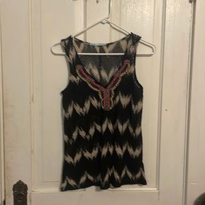 Black and Tan Tank Top